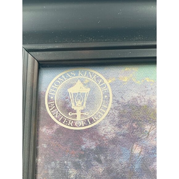 Thomas Kinkade "Painter Of Light" Countryside Scene Framed Wall Art - Picture 3 of 4